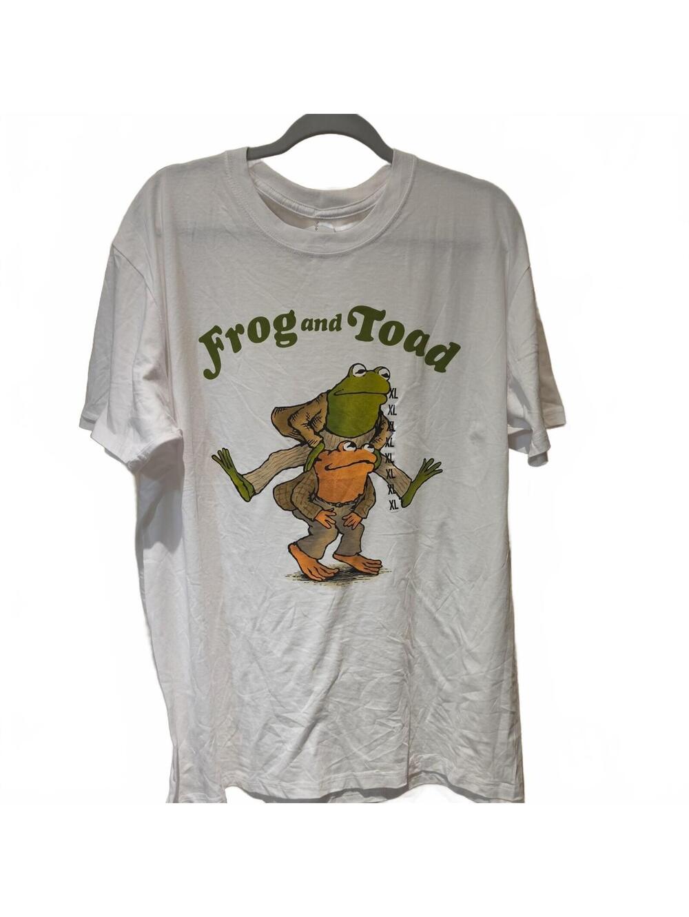 Frog and Toad Together T-Shirt Men’s XL Arnold Lobel Graphic White Tee